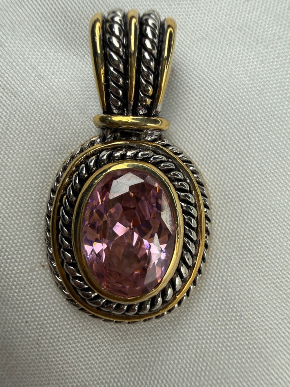 Swarovski 6ct Morganite pendant